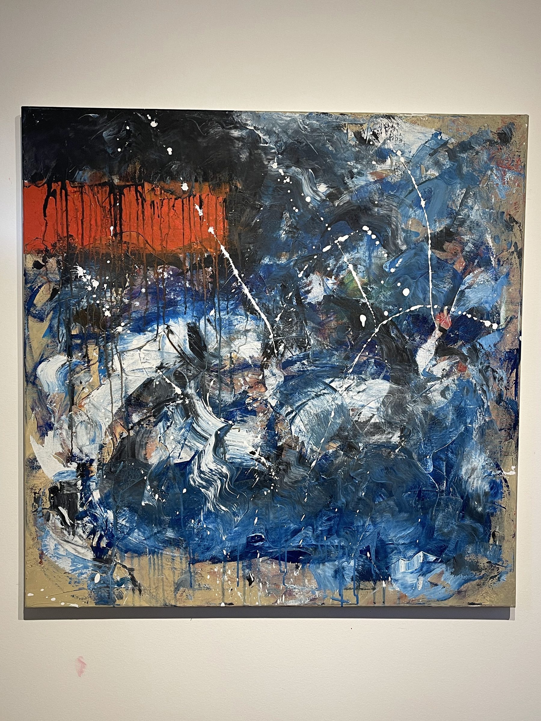 Organiske former i olie - original kunst af Desty