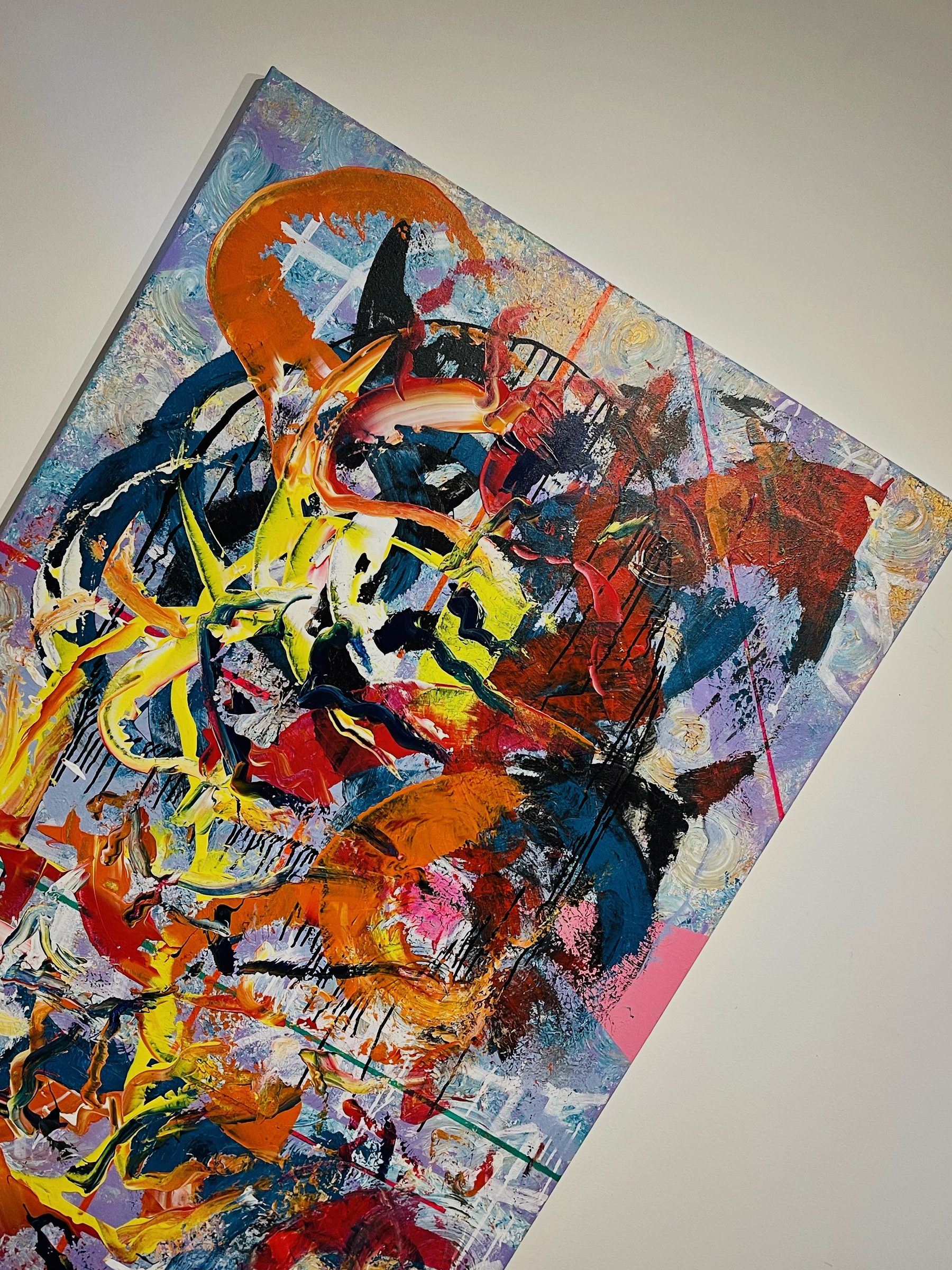 Farverig abstraktion - original kunst af Desty