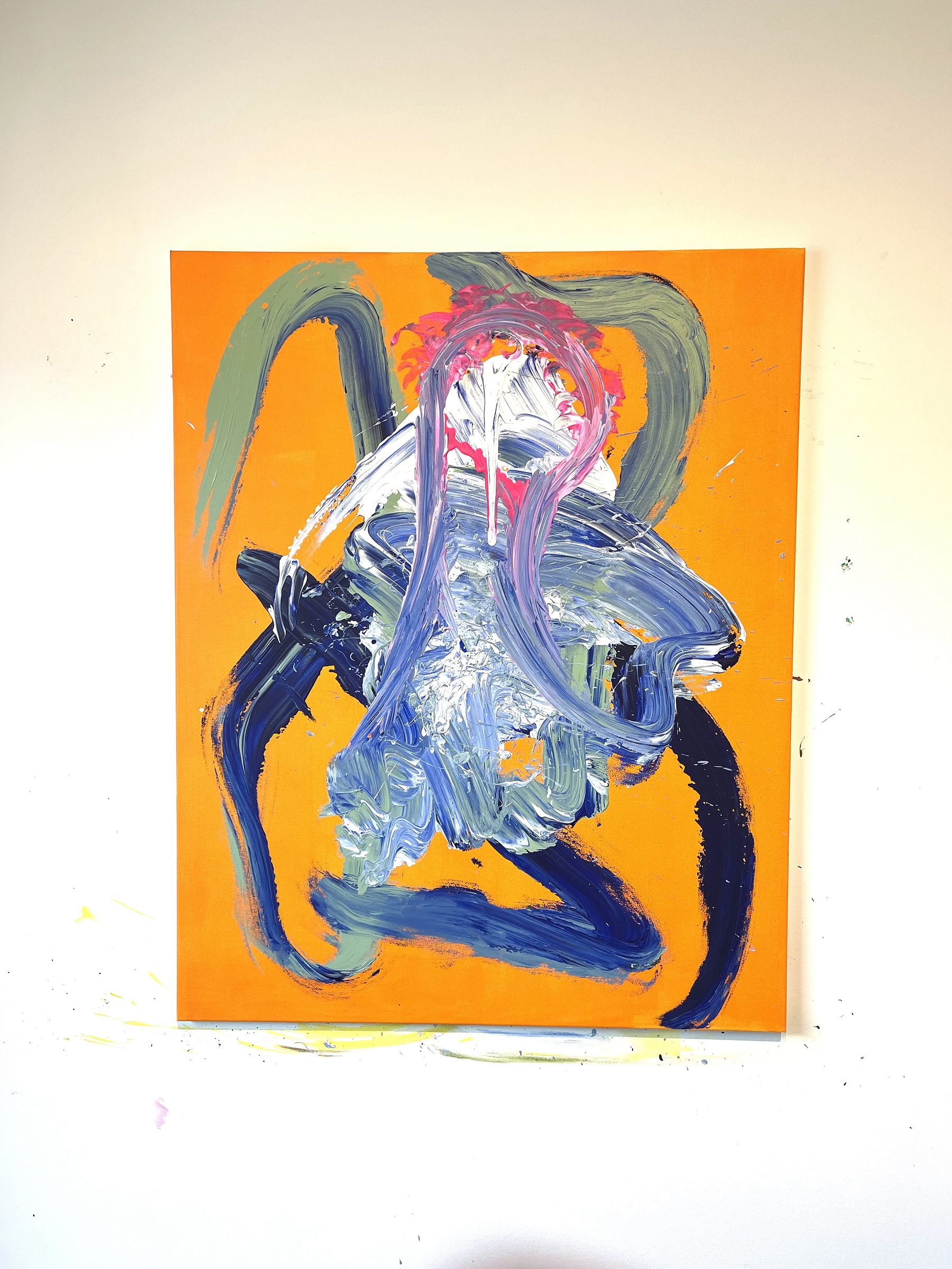 Ekspressivt penselarbejde - original kunst af Desty